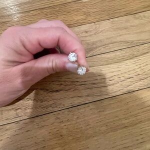 Nordstrom Cubic Zirconia Studs - Gold Plated